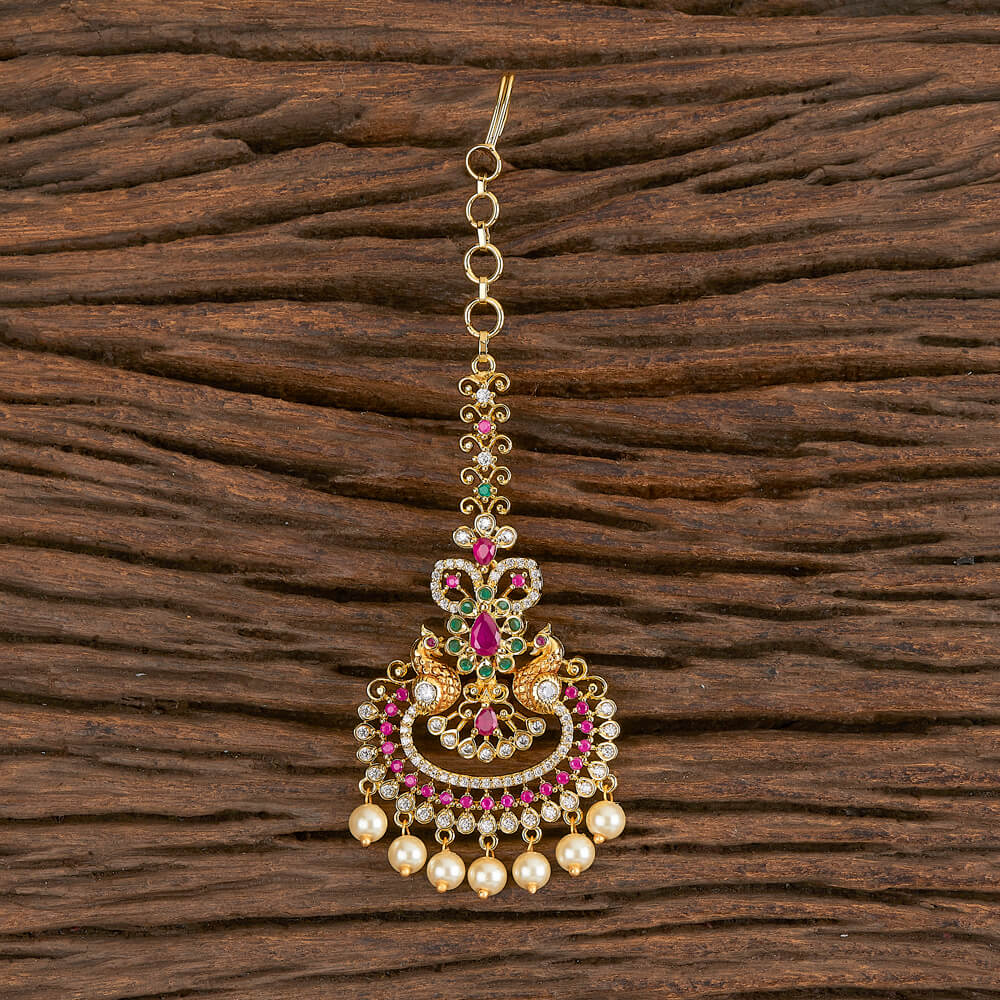 RubyGreen Chand Tikka With Gold Plating