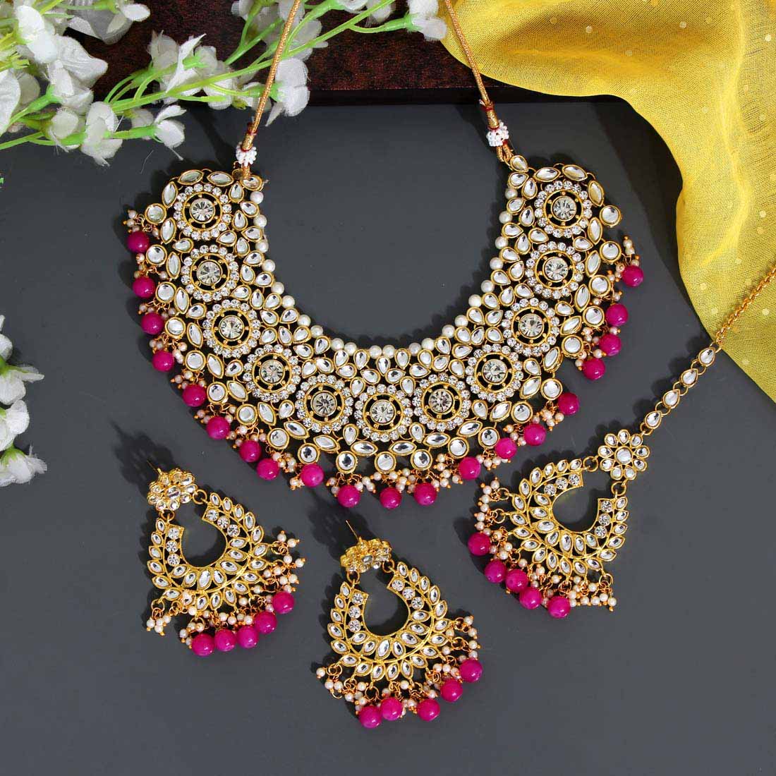 Hot Pink Necklace Set