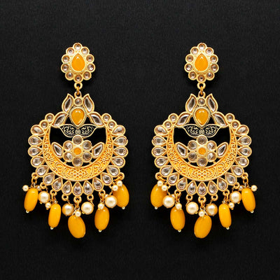 Yellow Grams Color Earrings